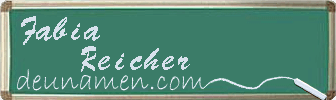 Fabia Reicher Visitenkarte
